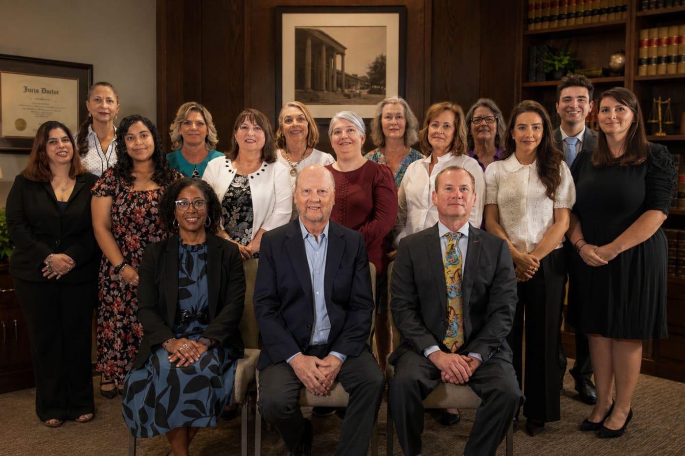The attorneys and staff of Showalter Colgin & Davis, PLLC at their Richmond, Texas office